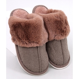 Ciabatte da uomo a spina di pesce Gregory Mocca beige 1