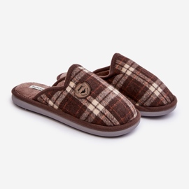 Pantofole marroni da uomo Kallile marrone 1