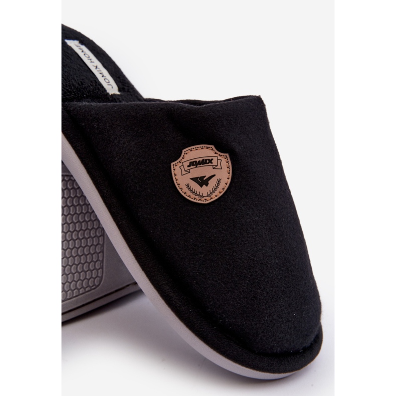 Pantofole Makis nere classiche da uomo nero 2