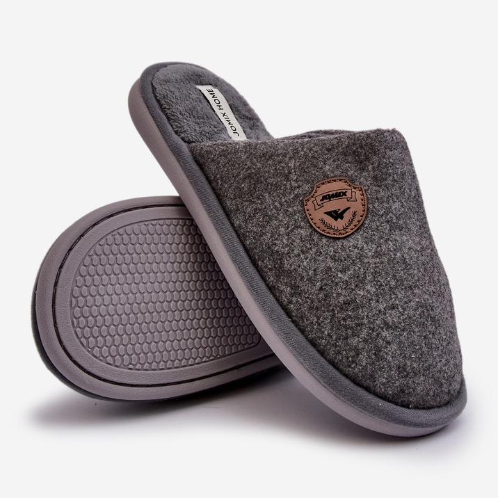 Pantofole Makis classiche grigie da uomo grigio 1