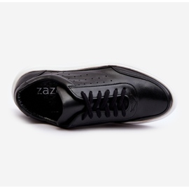 Scarpe Sportive in Pelle da Uomo Zazoo 1544 Nere nero 1