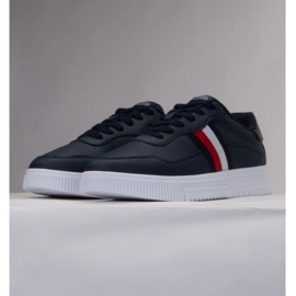 Scarpe Tommy Hilfiger Supercup Leather Stripes M FM0FM04824 DW5 blu 1