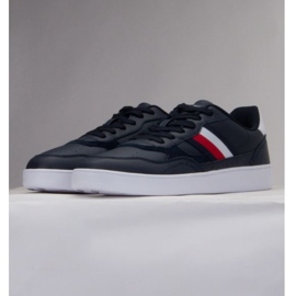 Scarpe Tommy Hilfiger Court Cupsole Retro Lth Stripes M FM0FM04828 DW5 blu 1