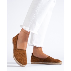 Balada Espadrillas in tessuto leggero marrone 1