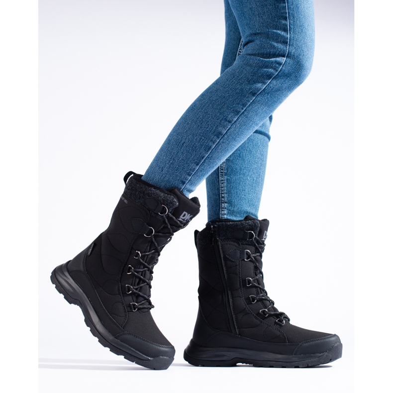 Scarpe da trekking stringate da donna DK waterproof nero 1