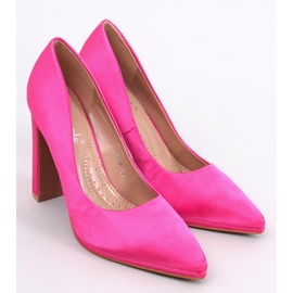 Décolleté in raso con tacco largo Olivv Fucsia rosa 1