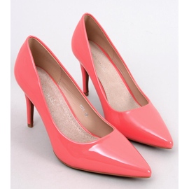 Scarpe con tacco laccate da donna Manley Pink rosa 1