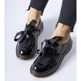 Scarpe in vernice nera con fiocco Rodriguez nero 1