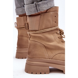 Stivaletti Trapper da donna con suola spessa, Narelona Beige 1