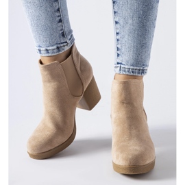 Stivaletti slip-on beige scuro di Trevano 1