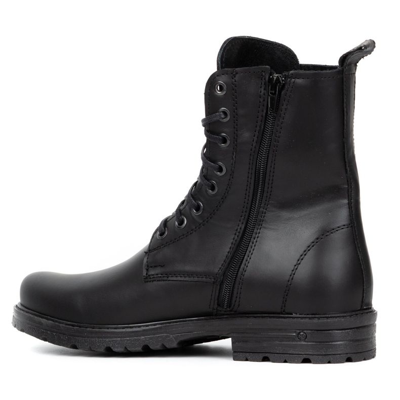 Polbut Stivaletti Chelsea da uomo militari polacchi 2118ŚW in pelle nera nero 5