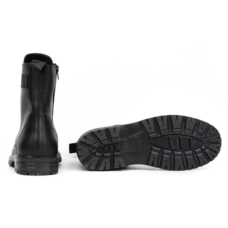 Polbut Stivaletti Chelsea da uomo militari polacchi 2118ŚW in pelle nera nero 4