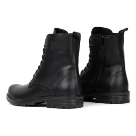 Polbut Stivaletti Chelsea da uomo militari polacchi 2118ŚW in pelle nera nero 7