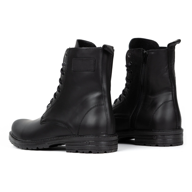 Polbut Stivaletti Chelsea da uomo militari polacchi 2118ŚW in pelle nera nero 7