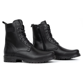 Polbut Stivaletti Chelsea da uomo militari polacchi 2118ŚW in pelle nera nero 3
