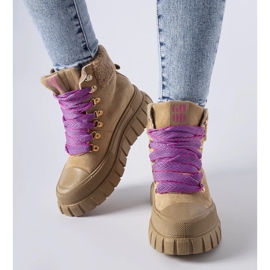 Sneaker con plateau Ottiol marrone isolante 1