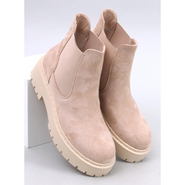 Stivaletti Chelsea con plateau Villes Beige 1