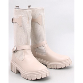Stivali Rhea Beige con tomaia flessibile 1