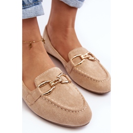 Mocassini Ghana Beige Da Donna Con Decorazione 2