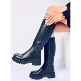 Stivali da donna con suola spessa Baker Black nero 1