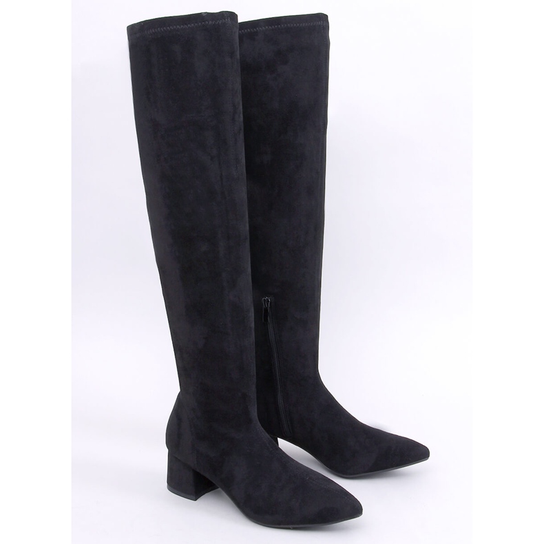 Moschettieri Diondre Black con tacco basso nero 1