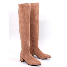 Moschettieri con tacco basso Diondre Camel beige 1