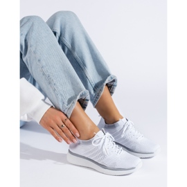 Scarpe sportive stringate bianco 1