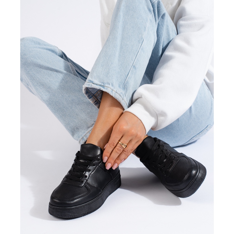 Sneakers da donna Shelovet nere nero 1