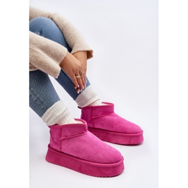 Doposci da donna con suola spessa, colore rosa Caliksa 1