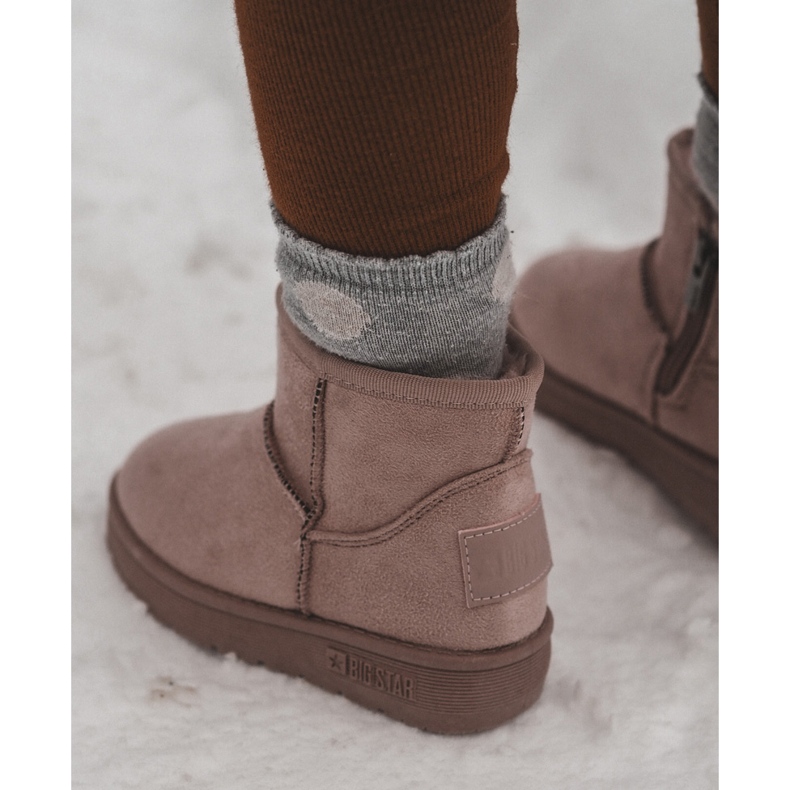 Stivali da neve isolati per bambini con cerniera Rosa Big Star MM374101 2