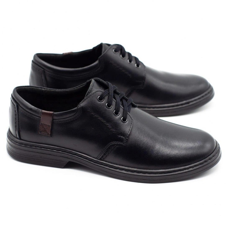 Joker Scarpe da uomo in pelle 415 nere nero 2