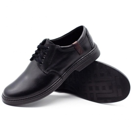 Joker Scarpe da uomo in pelle 415 nere nero 3