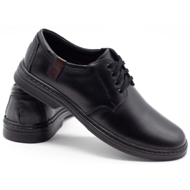 Joker Scarpe da uomo in pelle 415 nere nero 4