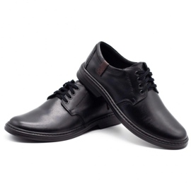 Joker Scarpe da uomo in pelle 415 nere nero 6