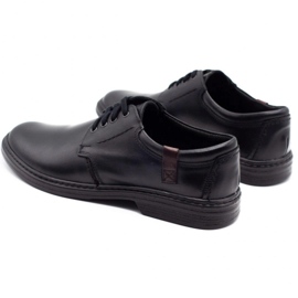 Joker Scarpe da uomo in pelle 415 nere nero 7