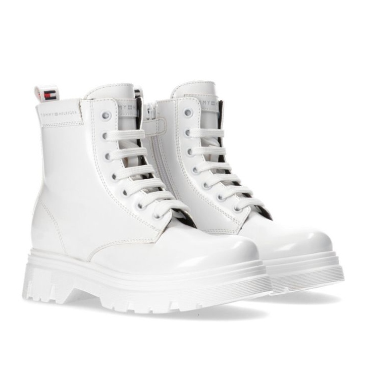 Tommy Hilfiger Stivaletto Lacu Up W T4A5-33039-1453100-100 bianco 1