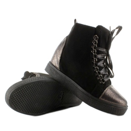 Sneakers con catene R72 Nero 2
