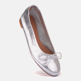 Marco Shoes Ballerine Passo argento 1