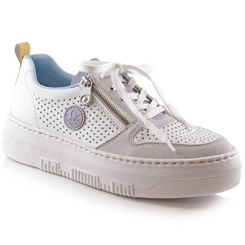 Comode scarpe bianche Rieker W RKR589 bianca 2