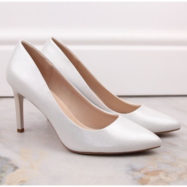 Sergio Leone W SK428A tacco alto argento d'argento 1