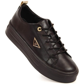 Filippo W PAW315A scarpe platform in pelle, nere 1