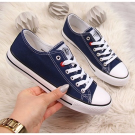 Scarpe da ginnastica blu navy NEWS W EVE8A 1