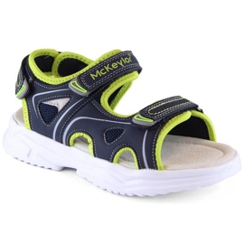 McKinley McKeylor Jr JAN229B Sandali con chiusura strappo, blu navy e verde 2