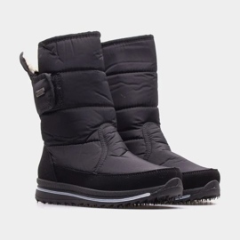 Stivali da neve isolati da donna Progress Progj-21-08 Black nero 1