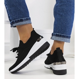 Sneakers nere sulla zeppa Sabelia nero 2