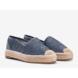 Espadrillas intrecciate Carly blu 1