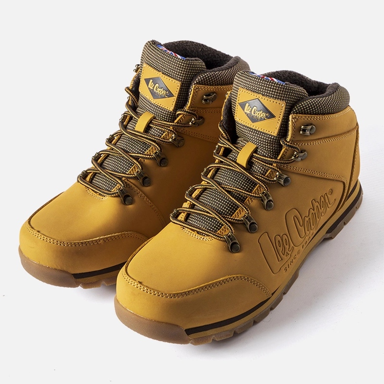 Scarpe in pelle marrone Lee Cooper LCJ-20-01-012 1