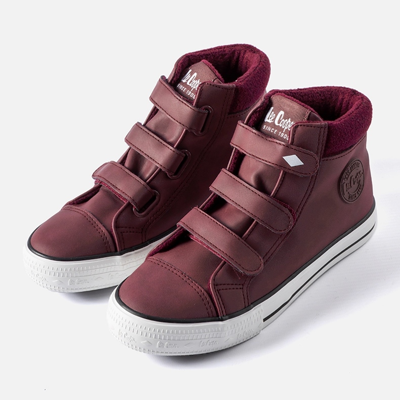 Scarpe da ginnastica marroni Lee Cooper LCJ-21-31-0614K rosso 1