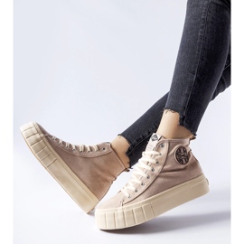 Scarpe da ginnastica beige Lee Cooper LCJ-22-31-1434L 1