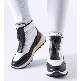 Doposci bianchi isolanti con cerniera Ritter bianca 2